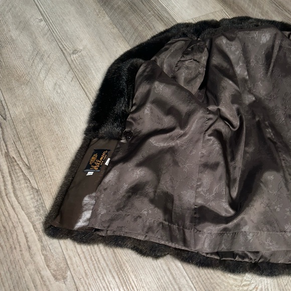 Vintage beautiful Hillmoor of New York USA made faux fur mink coat jacket - Picture 7 of 16
